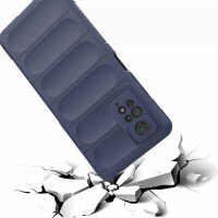 Hülle Xiaomi Redmi Note 11 Pro Handyhülle Outdoor Case Back Cover Handy Tasche Blau