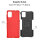 Handy Tasche Lenovo Motorola Panzer Hülle Hybrid Case Cover Schutzhülle Bumper Motorola Moto G9 Plus Rot