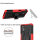 Handy Tasche Lenovo Motorola Panzer Hülle Hybrid Case Cover Schutzhülle Bumper Motorola Moto G9 Plus Rot