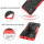 Handy Tasche Lenovo Motorola Panzer Hülle Hybrid Case Cover Schutzhülle Bumper Motorola Moto G9 Plus Rot