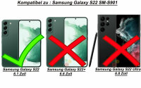 Schutz Hülle für Samsung Galaxy S22, S22+, S22 Ultra, Silikon Case Outdoor TPU Galaxy S22 ( Ring )