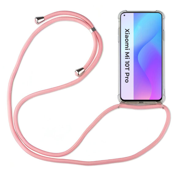 Handykette Xiaomi Mi 10T Pro Handyhülle mit Band Hülle Kordel Handy Tasche Cover