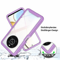 Hülle für Honor Magic4 Lite 5G, Handyhülle Cover 2-teilig TPU Body Bumper Case Lila