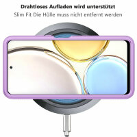 Hülle für Honor Magic4 Lite 5G, Handyhülle Cover 2-teilig TPU Body Bumper Case Lila