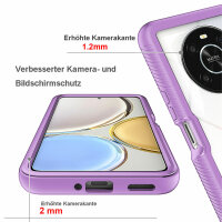 Hülle für Honor Magic4 Lite 5G, Handyhülle Cover 2-teilig TPU Body Bumper Case Lila