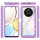 Hülle für Honor Magic4 Lite 5G, Handyhülle Cover 2-teilig TPU Body Bumper Case Lila