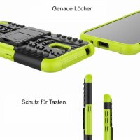 Handy Tasche Nokia Hülle Outdoor Hybrid Case Cover Schutzhülle Handyhülle Bumper Nokia 5.3 Grün