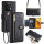 Handykette Xiaomi Hülle mit Band Handyhülle Kartenfächer PU Leder Umhängetasche Redmi Note 13 5G Schwarz