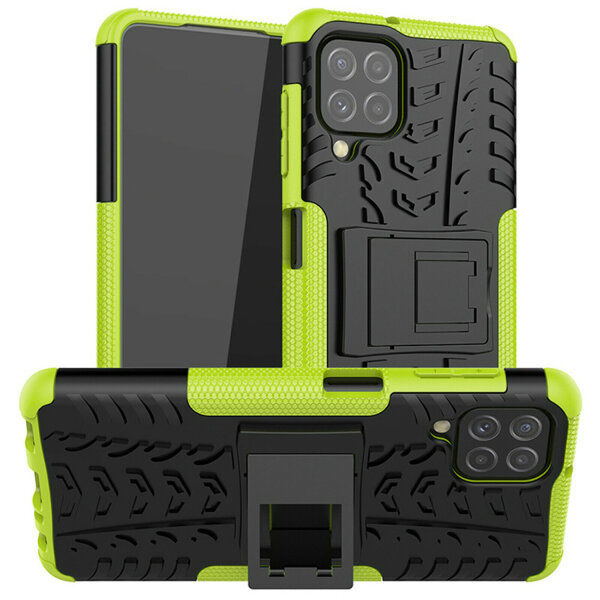 Schutz Hülle für Samsung Galaxy A22 Handyhülle Handytasche Outdoor Case Schale Galaxy A22 4G Grün