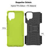 Schutz Hülle für Samsung Galaxy A22 Handyhülle Handytasche Outdoor Case Schale Galaxy A22 4G Grün