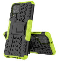 Schutz Hülle für Samsung Galaxy A22 Handyhülle Handytasche Outdoor Case Schale Galaxy A22 4G Grün