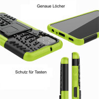 Schutz Hülle für Samsung Galaxy A22 Handyhülle Handytasche Outdoor Case Schale Galaxy A22 4G Grün