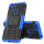 Handy Tasche Lenovo Motorola Panzer Hülle Hybrid Case Cover Schutzhülle Bumper Motorola Moto E6 Play Blau