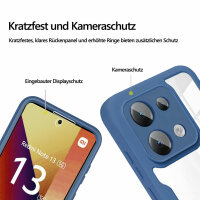 360° Grad Hülle Xiaomi Redmi Note 13 5G vollschutz Integriertem Displayschutz Blau