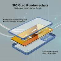 360° Grad Hülle Xiaomi Redmi Note 13 5G vollschutz Integriertem Displayschutz Blau