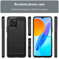 Honor X6A Carbon Hülle Outdoor Handyhülle Bumper Case Cover Handy Tasche TPU