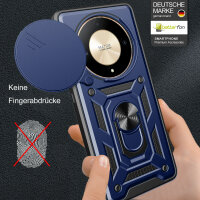 Outdoor Panzer Hülle Honor Magic 6 Lite Handyhülle Slide Kameraschutz Ringhalter Blau