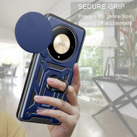 Outdoor Panzer Hülle Honor Magic 6 Lite Handyhülle Slide Kameraschutz Ringhalter Blau