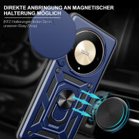 Outdoor Panzer Hülle Honor Magic 6 Lite Handyhülle Slide Kameraschutz Ringhalter Blau