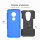 Handy Tasche Lenovo Motorola Panzer Hülle Hybrid Case Cover Schutzhülle Bumper Motorola Moto E5 / G6 Play Blau