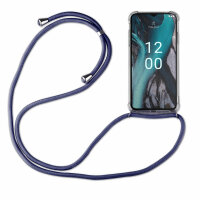Handykette für Nokia C22 Handyhülle mit Band Umhängehülle mit Band Hülle Cover  Blau