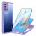 360° Grad Hülle für Oppo A74 4G Handyhülle vollschutz Integriertem Displayschutz Lila
