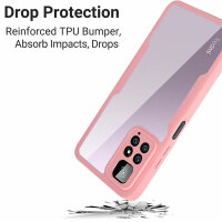 360° Grad Hülle Xiaomi Redmi Note 11 / 11S vollschutz Integriertem Displayschutz Rosa
