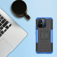 Hülle für Xiaomi Redmi 12C Outdoor Handyhülle Handy Tasche Case Cover TPU Bumper Blau