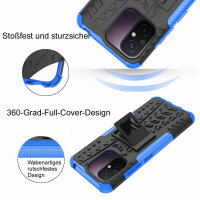 Hülle für Xiaomi Redmi 12C Outdoor Handyhülle Handy Tasche Case Cover TPU Bumper Blau