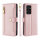 Handykette für Samsung Galaxy S21 Ultra – Handyhülle mit Band PU-Leder Rosa