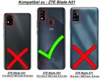 ZTE Blade A51 Hülle Handy Tasche Schutzhülle Klapphülle Flip Case Schale Etui BF