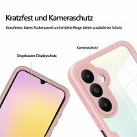 Handyhülle für Samsung Galaxy A25 – 360° Panzer Case mit Displayschutz Rosa