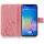 Huawei Handy Tasche Handyhülle Schutz Hülle Blumen Flip Cover Buch Case Etui Huawei Mate 20 Pro Rosa