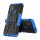 Handy Tasche Lenovo Motorola Panzer Hülle Hybrid Case Cover Schutzhülle Bumper Motorola Moto G10 / G30 Blau