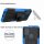 Handy Tasche Lenovo Motorola Panzer Hülle Hybrid Case Cover Schutzhülle Bumper Motorola Moto G10 / G30 Blau