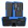Handy Tasche Lenovo Motorola Panzer Hülle Hybrid Case Cover Schutzhülle Bumper Motorola Moto G10 / G30 Blau
