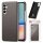 Hülle Handyhülle Stoßfeste Handy Tasche Ultra-Dünn Case Leder Bumper für Samsung Galaxy A05s Grau