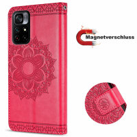 Hülle für Xiaomi Redmi Note 11s 5G / Poco M4 Pro 5G Handyhülle Handy Tasche Etui Rot