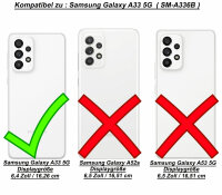Hülle für Samsung Galaxy A33 5G, ( SM-A336B ) Handy Tasche Case Cover Bumper TPU