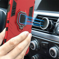Hülle für Realme C21Y / C25Y, Handyhülle Handytasche Schutzhülle Case Cover TPU Rot