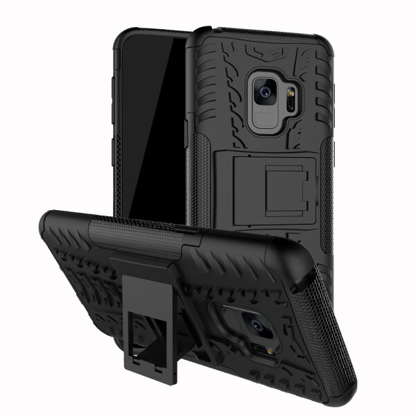Handy Tasche für Samsung Galaxy Case Panzer Hülle Cover Schutzhülle Etui Bumper Galaxy S9 SM-G960 Rot