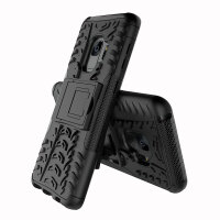 Handy Tasche für Samsung Galaxy Case Panzer Hülle Cover Schutzhülle Etui Bumper Galaxy S9 SM-G960 Rot