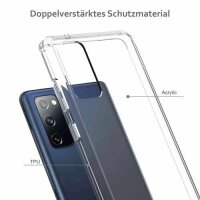 Handyhülle für Samsung Galaxy S20 FE Hülle Durchsichtige Stoßfeste Schutzhülle