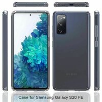 Handyhülle für Samsung Galaxy S20 FE Hülle Durchsichtige Stoßfeste Schutzhülle