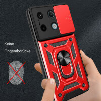 Outdoor Panzer Hülle Xiaomi Redmi Note 13 Pro 5G Handyhülle Kameraschutz Rot