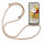 betterfon Handykette für Motorola Moto G73 5G Handyhülle mit Band Hülle mit Kord Beige / Braun
