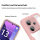 360° Grad Hülle Xiaomi Redmi Note 13 Pro+ 5G mit Integriertem Displayschutz Rosa