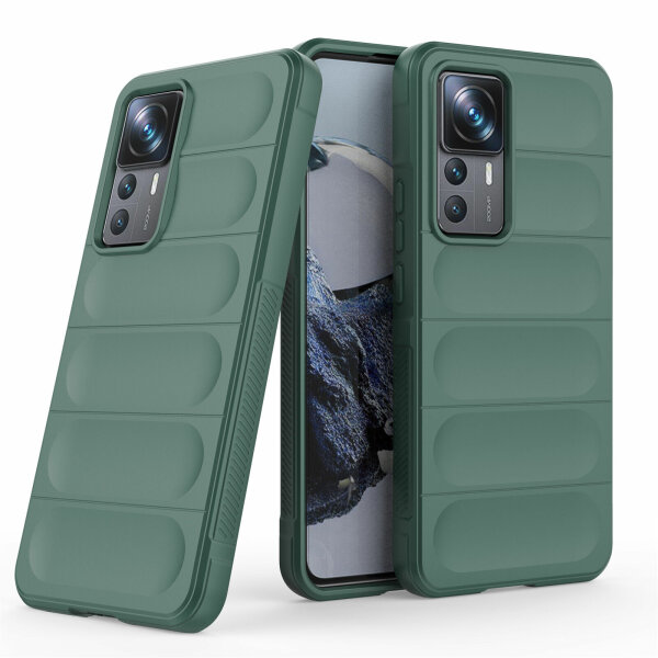 betterfon Airbag Case für Xiaomi 12T Pro 5G Hülle Handyhülle Silikon Case  Grün