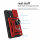 Outdoor Panzer Hülle Xiaomi 13 Lite Handyhülle mit Kameraschutz Ringhalter Case Rot