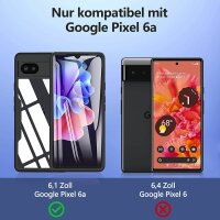 360° Hülle für Google Pixel 6A Rundum vollschutz mit Integriertem Displayschutz Rosa